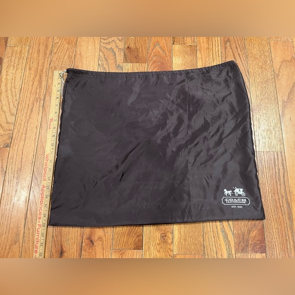 Vintage Coach Dust Bag Drawstring Purse Protective Cover Lot Used - Picture 4 of 9